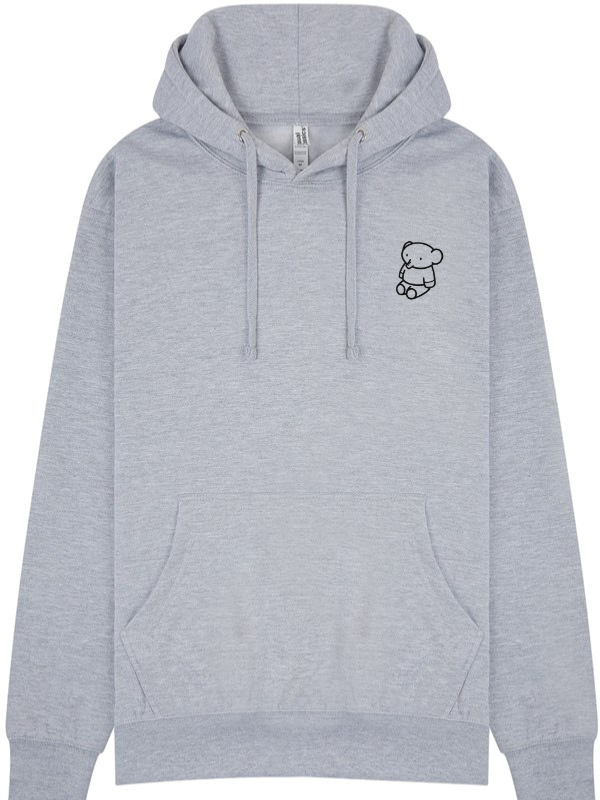 HUGZ Unisex Hoodie - Cute Elephant Embroidered