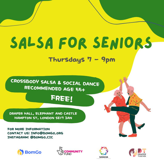 Salsa for Seniors Returns... and weekly!—  Free Dance Sessions for the 55+ Community in Elephant & Castle